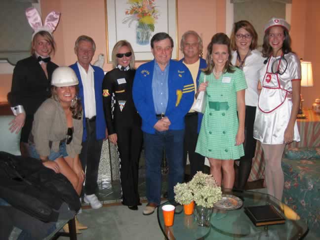 group of people in costume